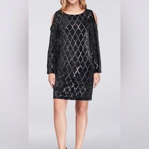 Eliza J shimmering shift dress - size 10